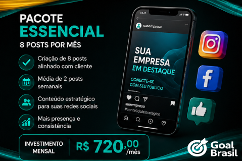 Pacote Essencial de marketing digital