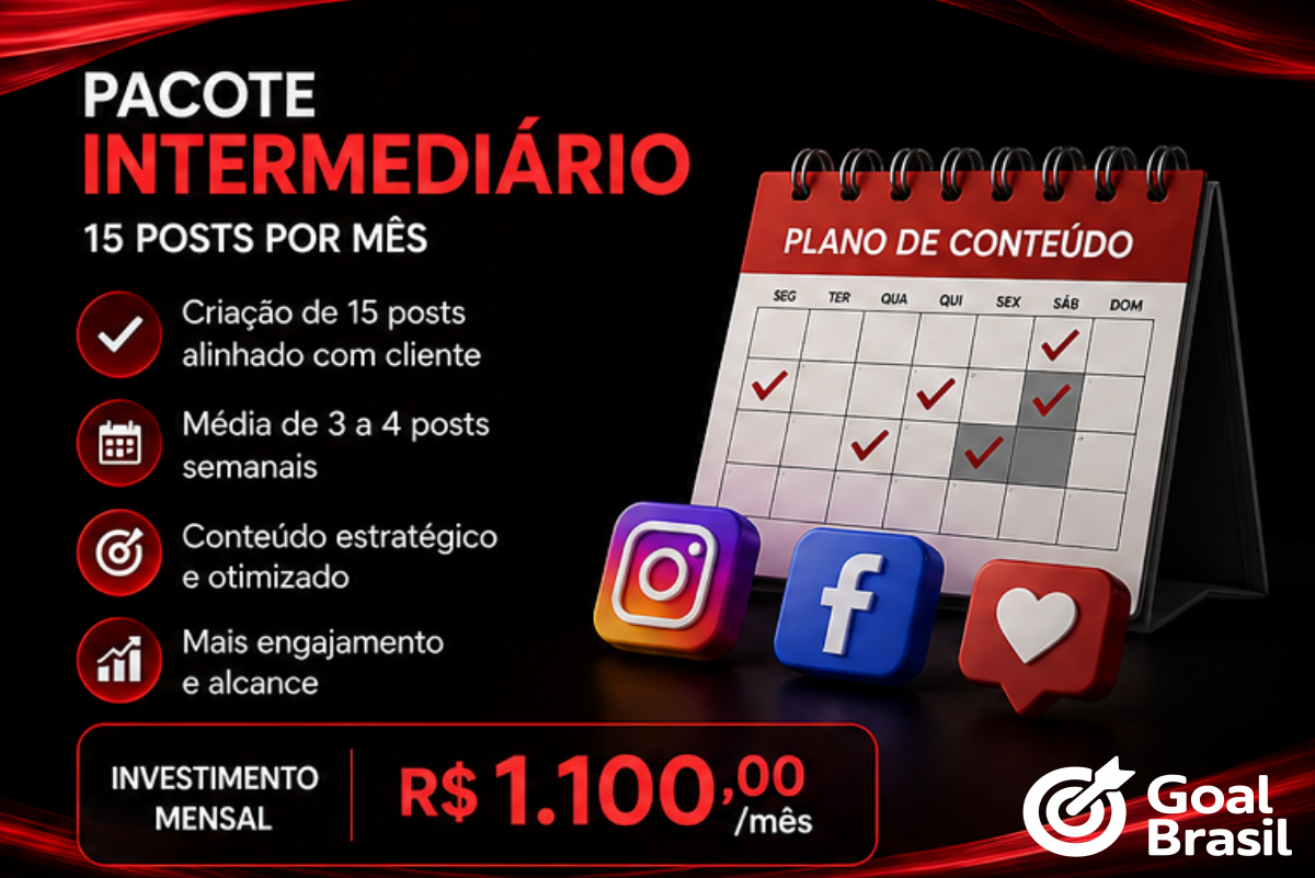 Pacote Intermediário de marketing digital