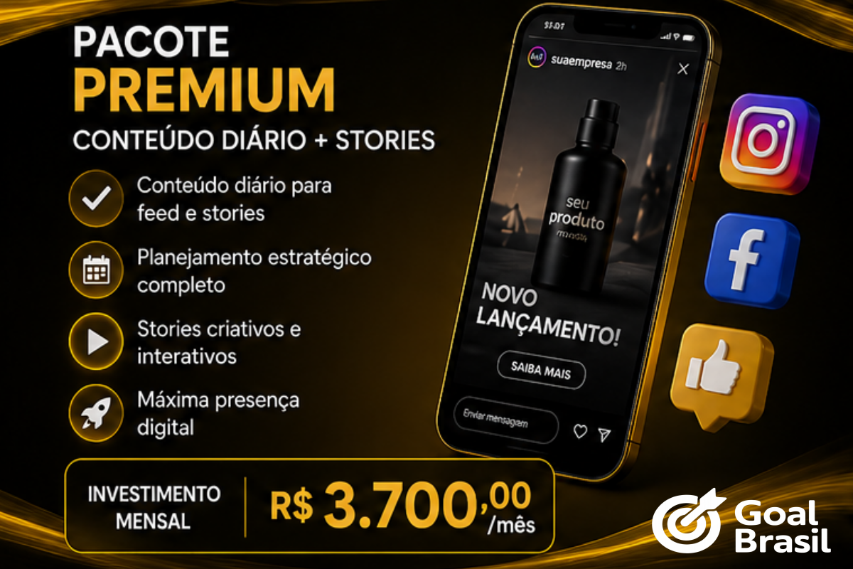 Pacote Premium de marketing digital